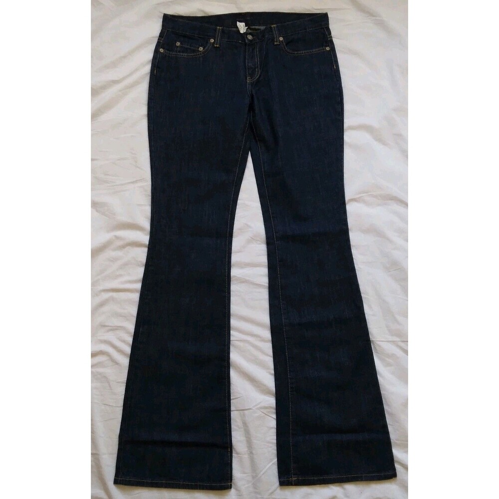 Blue Cult Dark Wash Flare Jeans Y2K Womens Size 31 Long